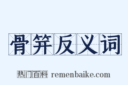 骨笄反义词是什么意思的图片